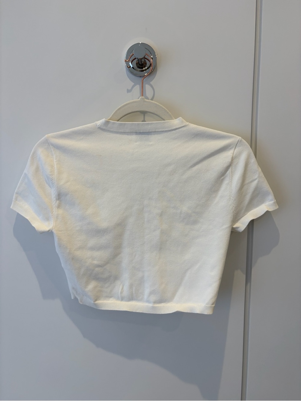Aritzia Sunday Best White Cropped Knit Cardigan | Size S | Book Club Aesthetic - Picture 4 of 8
